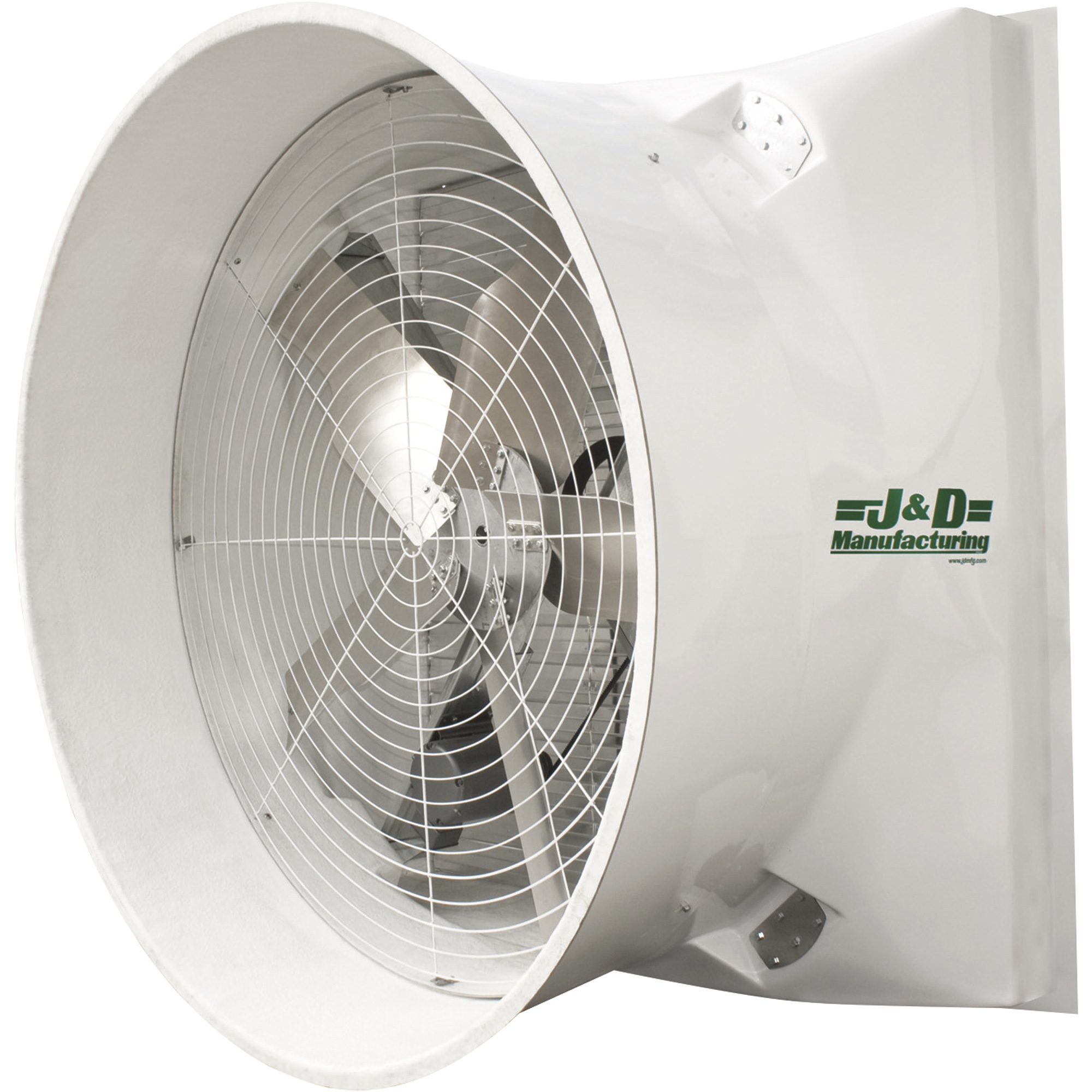 J&D Sales Exhaust Fan with Cone-- 72in., 46,448 CFM, 3 HP, 230/460V, Model# VMSA72A5C33